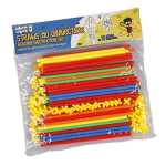 100 Plastic Straws + 50 Connectors